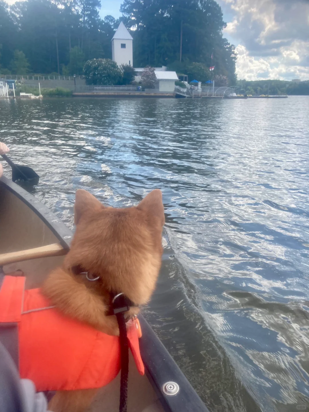 Boating at Crabtree Lake in Raleigh, North Carolina