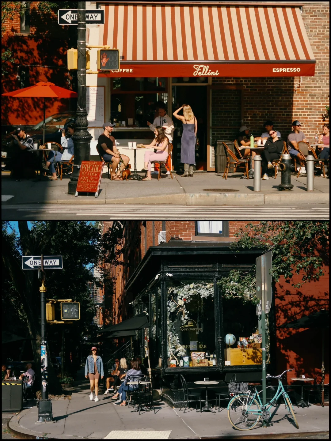 New York | The Seventh Avenue Paper-Thin Building, Paying Tribute to Fellini's Café