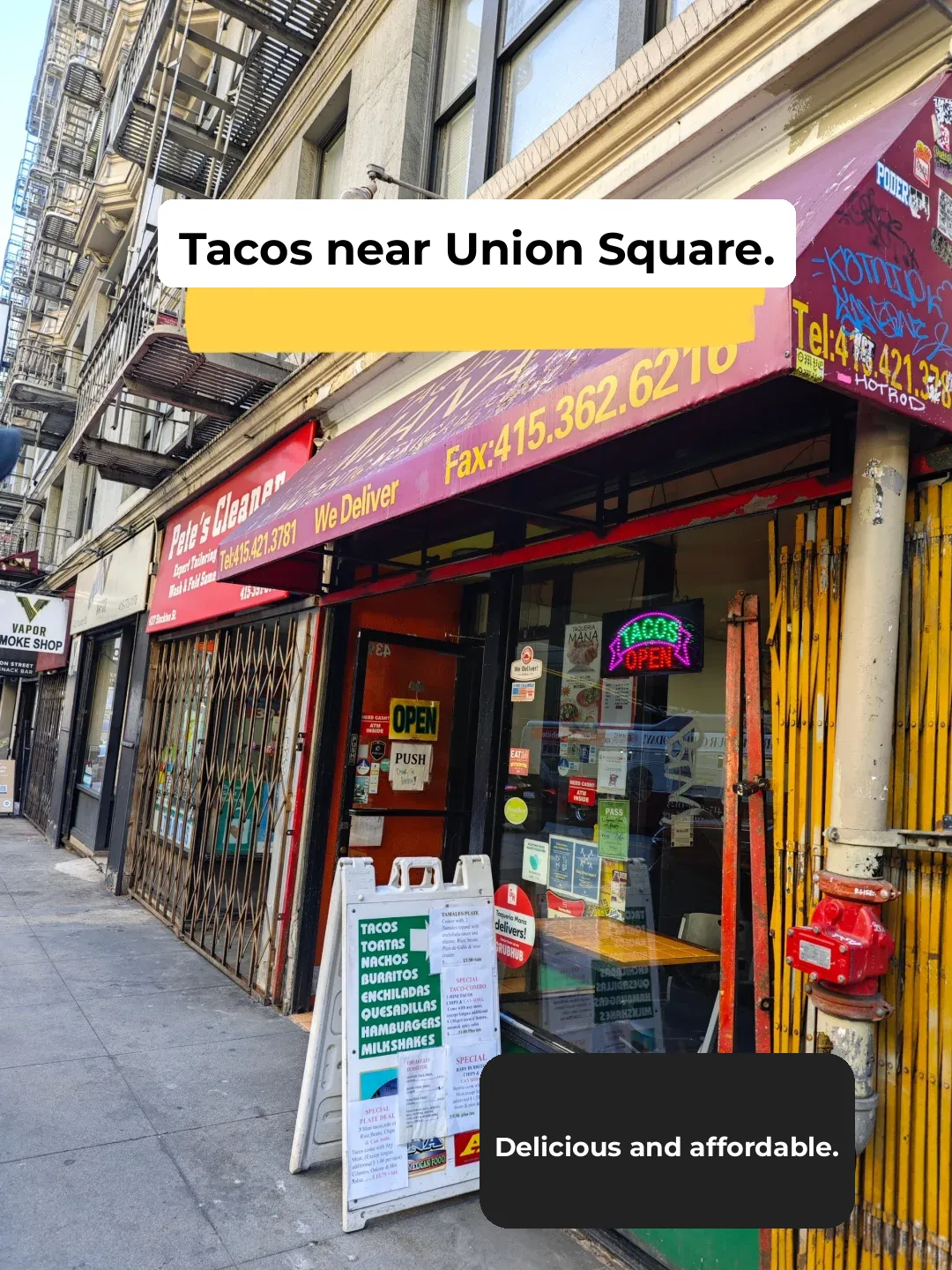 Mexican Eats Near San Francisco's Union Square