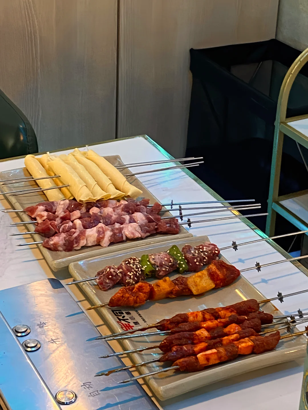 Ueno's Automatic Skewers | 5 Lamb Skewers for 550 Yen