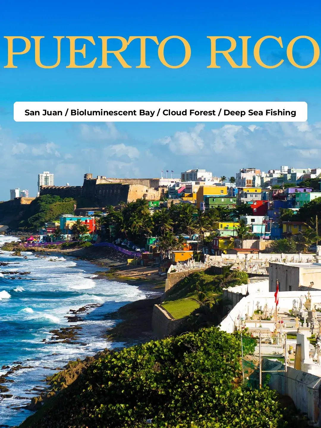Colorful Romantic Island Getaway ✨ 6-Day Puerto Rico Travel Guide ㊙️