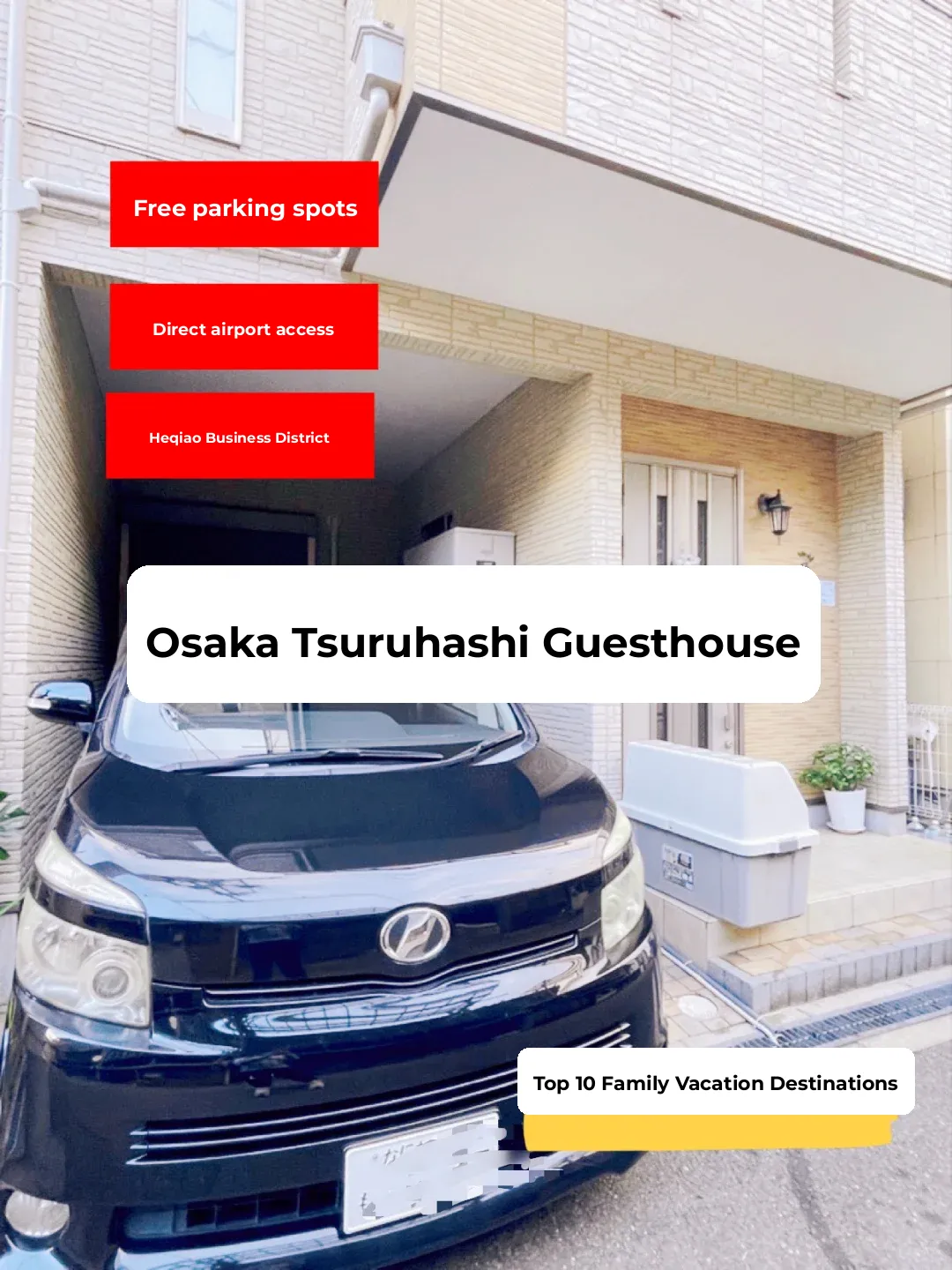 Direct Airport Shuttle to Osaka's Affordable Boutique Guesthouse – Stay for a Week!