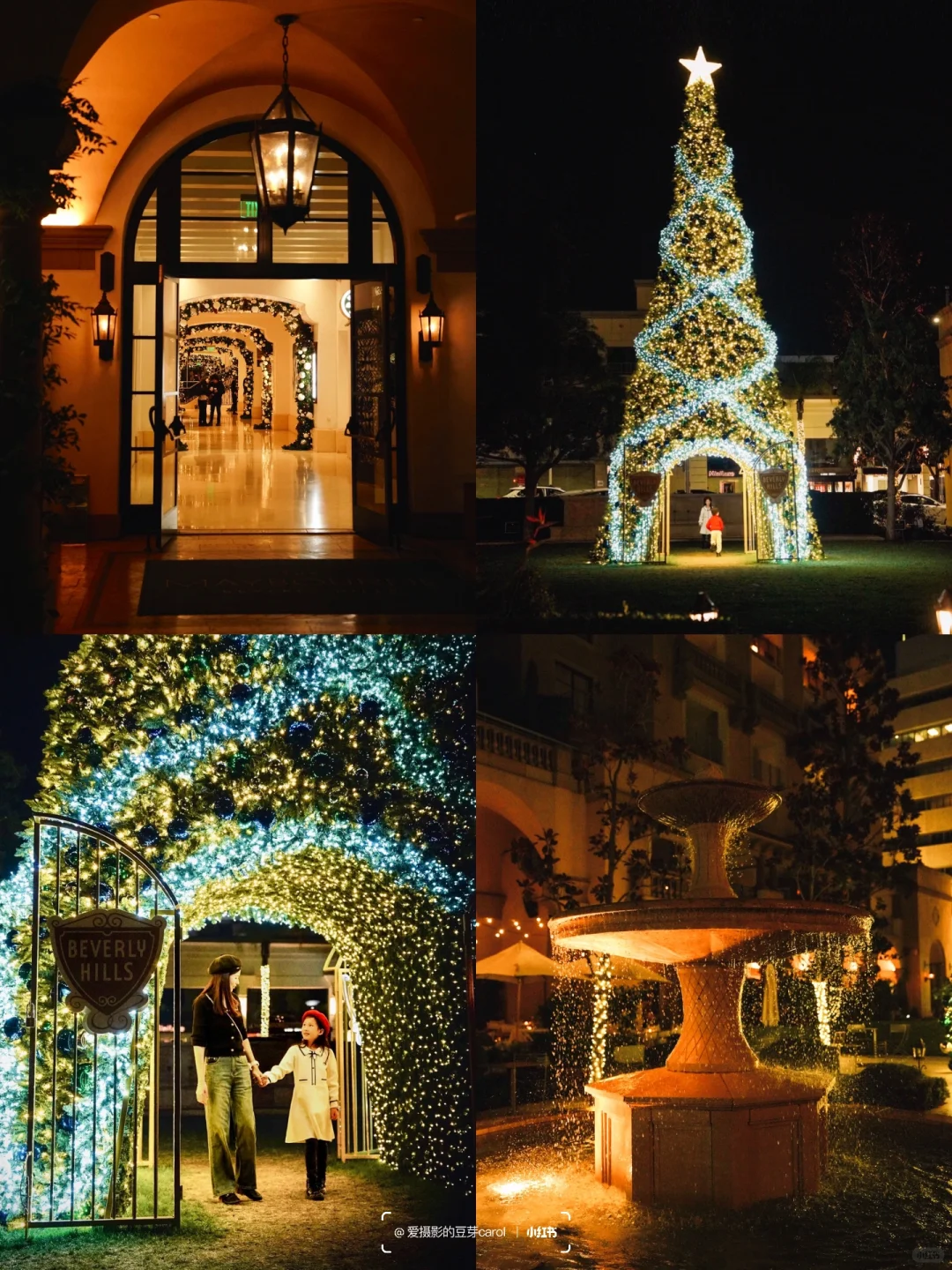 LA｜Whimsical Romance at the Corner ✨ Citywalk Christmas Light Show 🌃