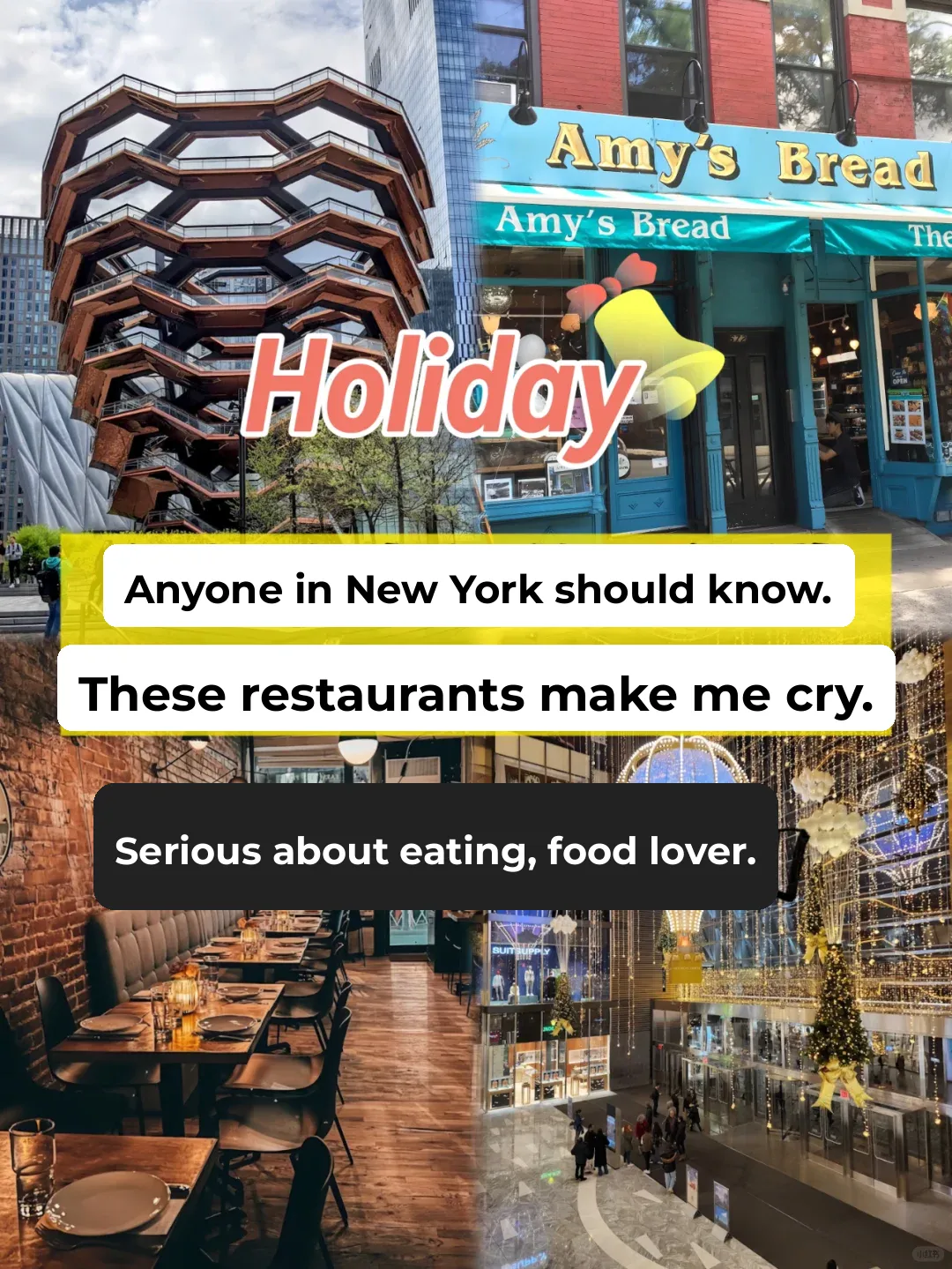 I'll Cry If You Don't Know About These NYC Restaurants