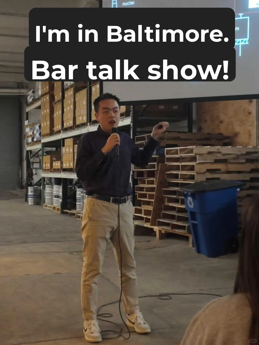 My Talk Show at a Baltimore Bar!