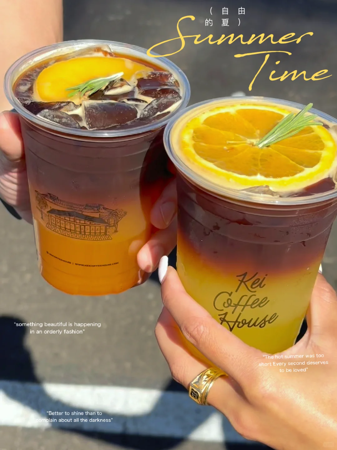 OC Cafe Crawl 🍑 New Peachy Americano & 🍊 Zesty Orange Americano