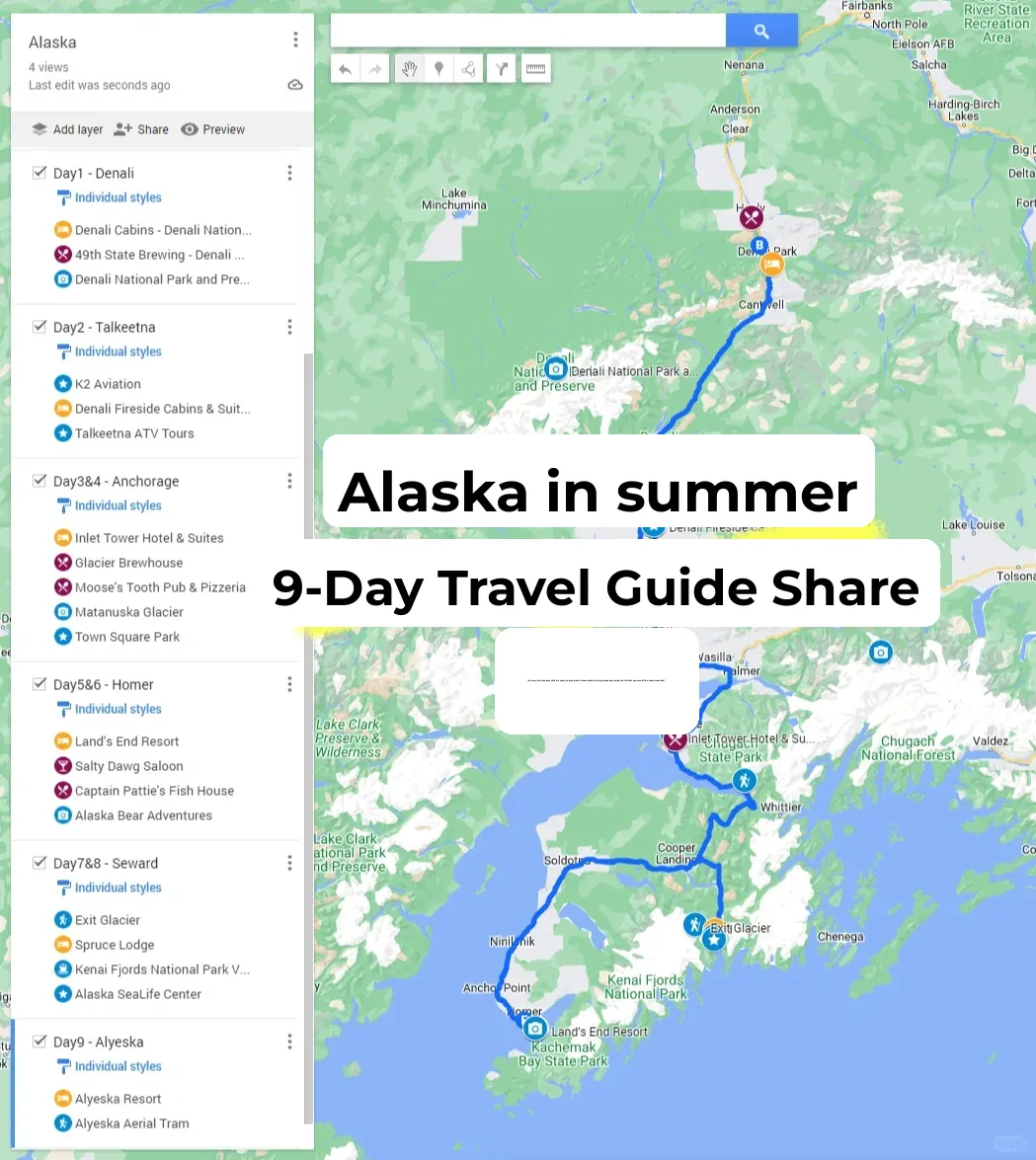 Alaska Summer Travel Guide | Itinerary Sharing (Part 1)