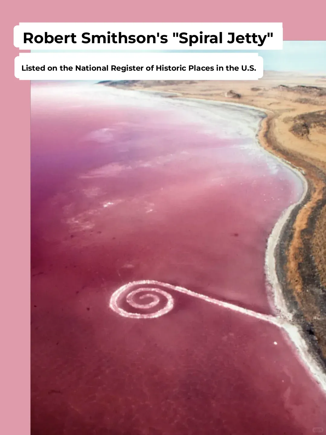 "Spiral Jetty"🌀 Gains National Recognition and Protection🛡️