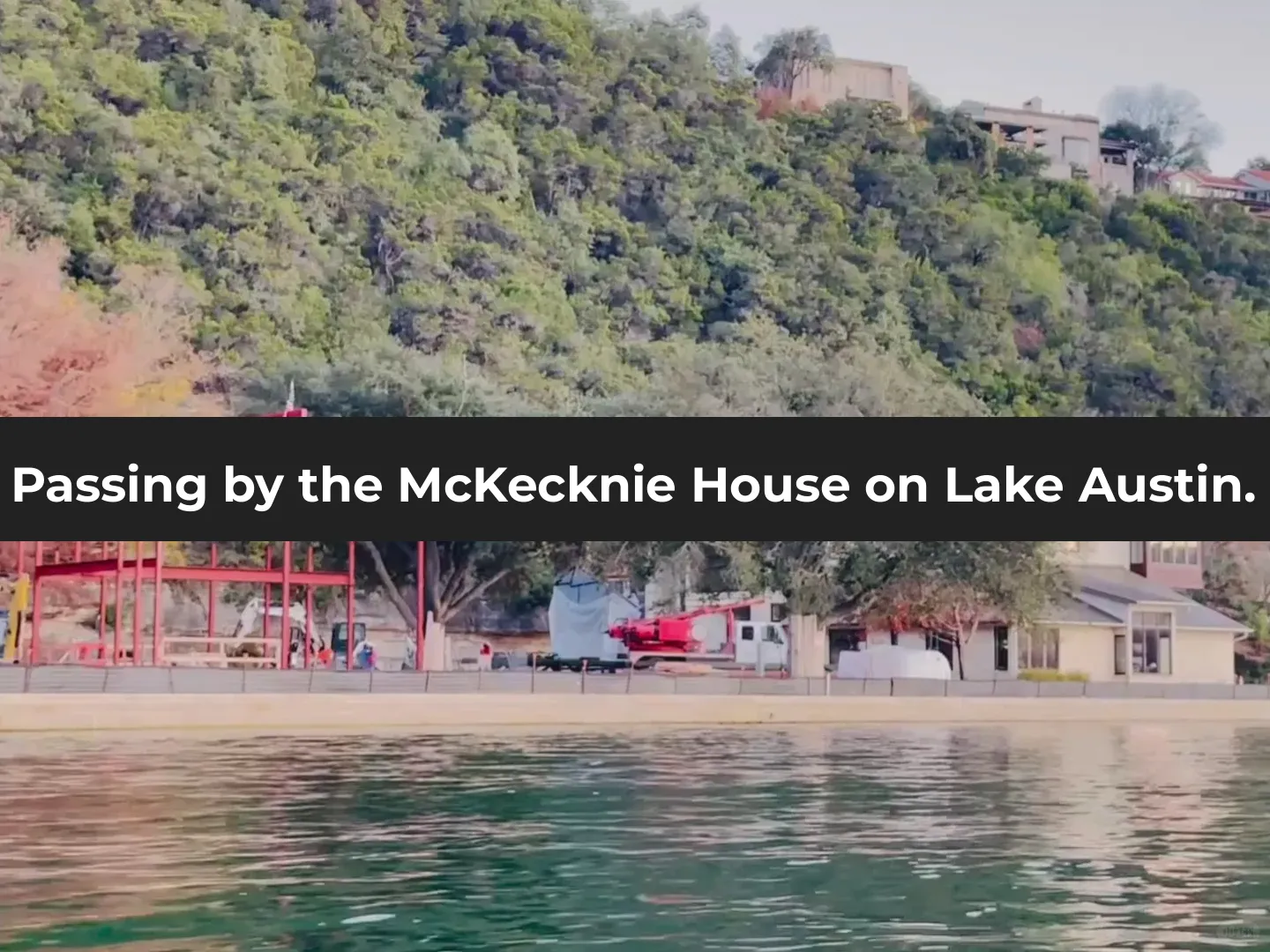 Boat Tour on Lake Austin: Spotting Musk's Mansion Under Construction
