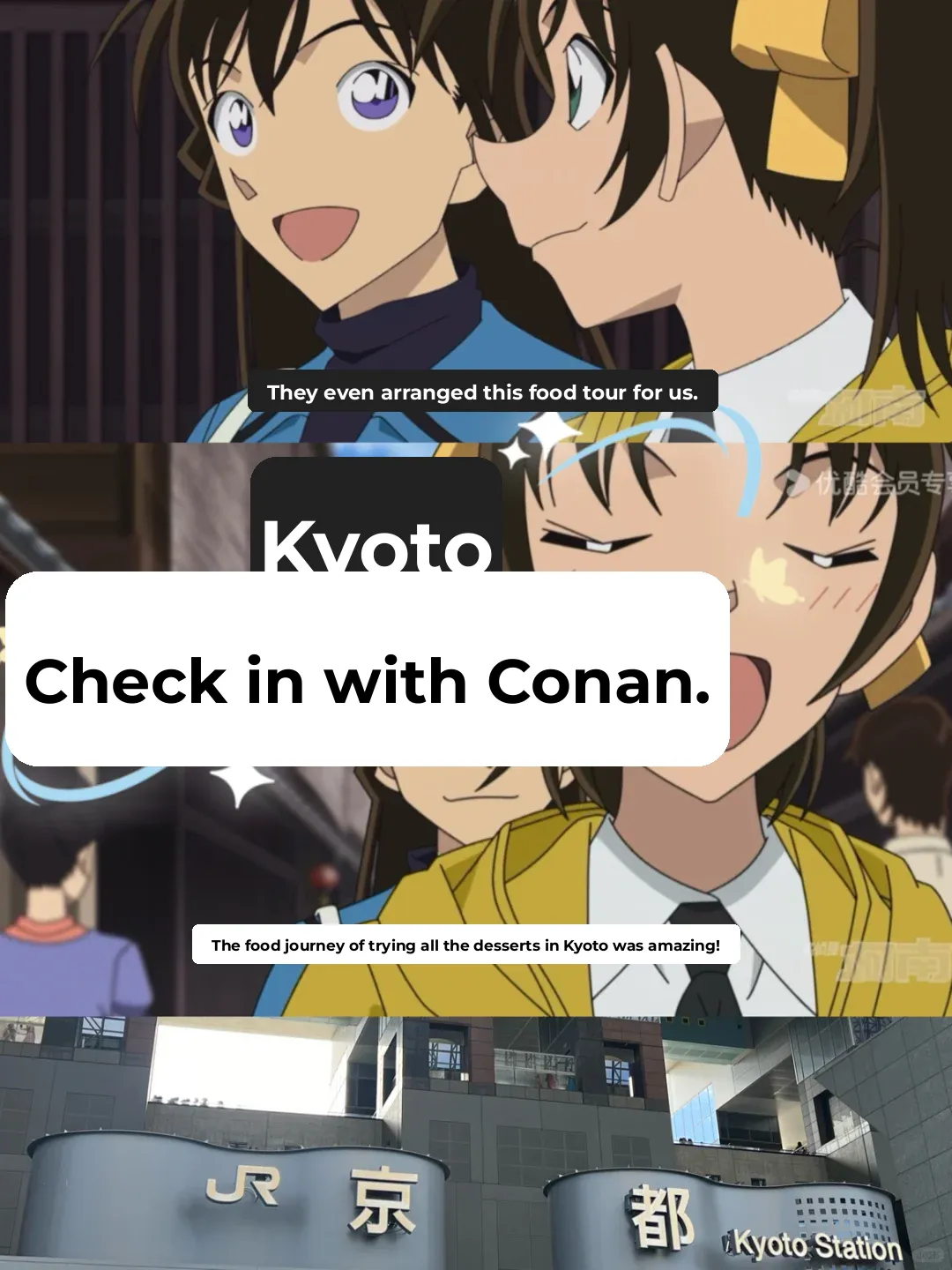 Following Conan's Guide to Kyoto's Unique Eats – No Disappointments This Time⁉️