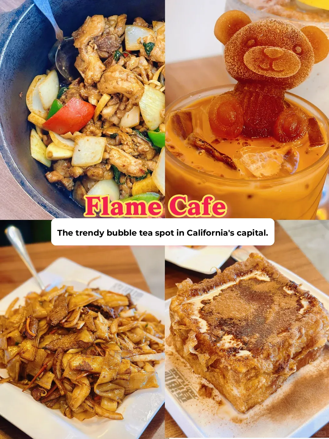 "Check-in at Flame Cafe • Trying Out Sacramento's Trendy Tea Spot"