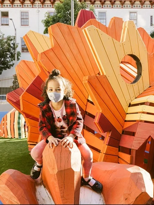 A Festive Chinese-Themed Children's Amusement Park
