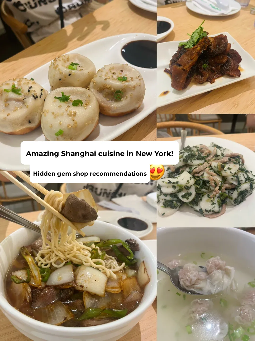 Oh my gosh! NYC has such authentic shengjianbao and Shanghainese cuisine 😍!