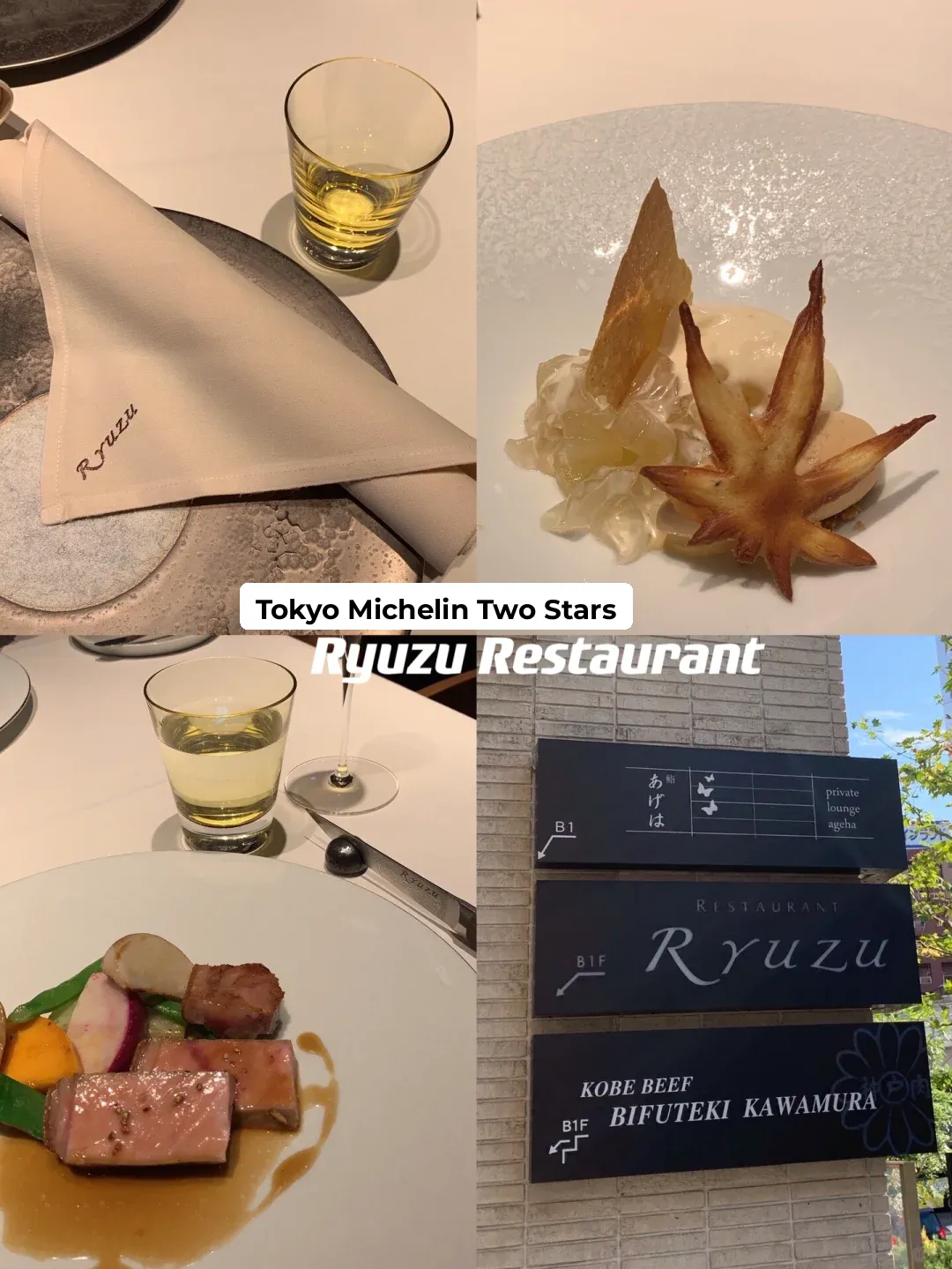 🇯🇵 Tokyo | Affordable Michelin 2-Star French Restaurant Ryuzu with Easy Reservations