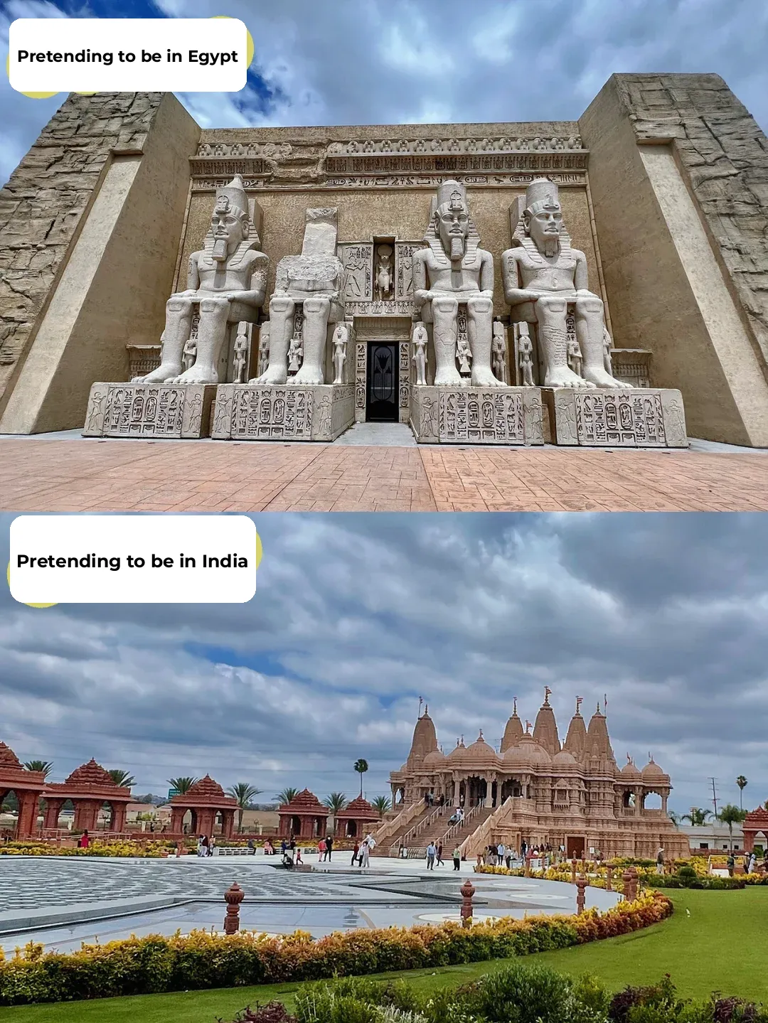 Two Must-Visit Spots in LA 📷: Egyptian Architecture and Indian Temple