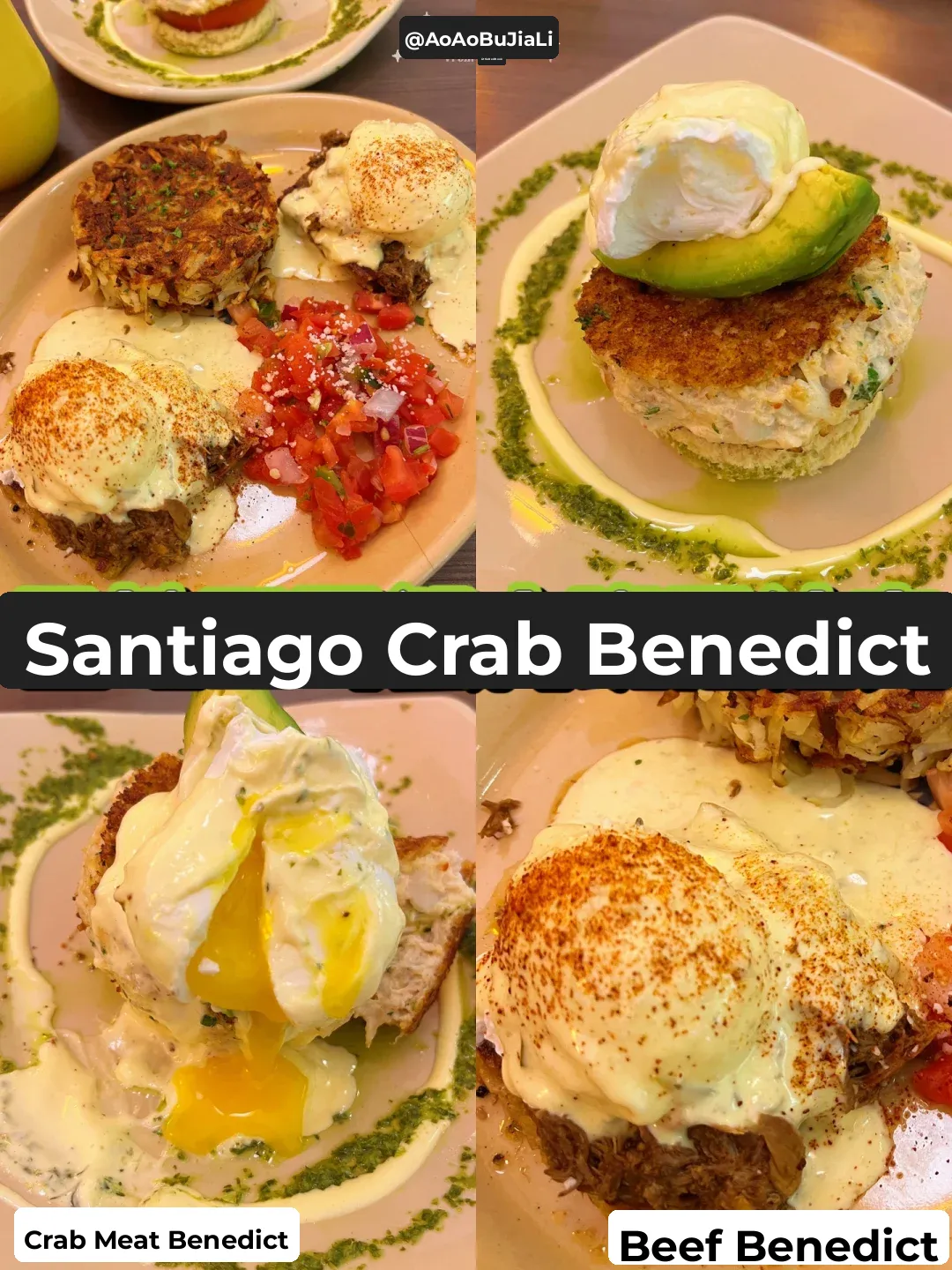 San Diego 🦀️｜Crab-Stuffed American-Style Eggs Benedict‼️ Loaded with Crab Meat