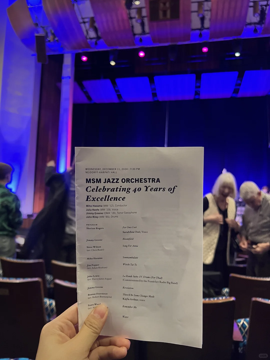 "On a Rainy Day, Enjoy a Jazz Performance at Manhattan School of Music 🎵"