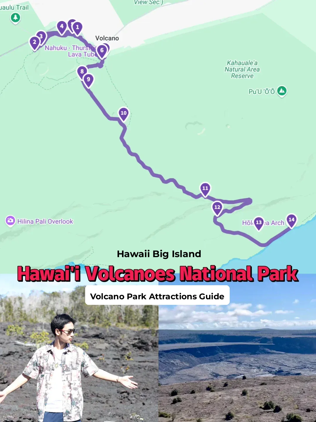 **Travel Guide: Hawaii Big Island | Complete Guide to Volcano National Park Attractions**