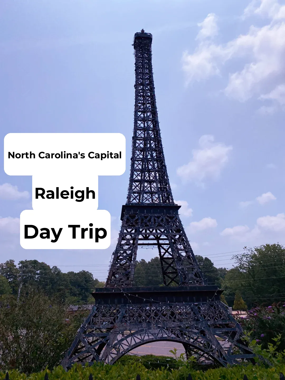 Mini Eiffel Tower Spotted in Raleigh, North Carolina's Capital