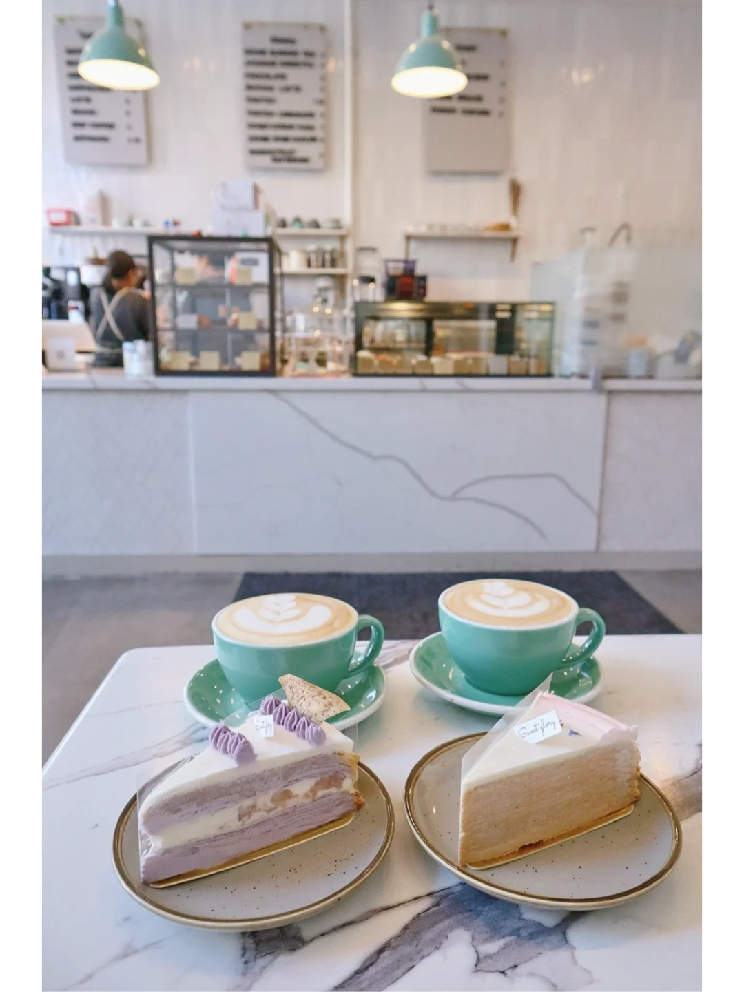 Adorable Dessert Café in San Francisco's Bustling District! Super Yummy Taro Mille-Crêpe