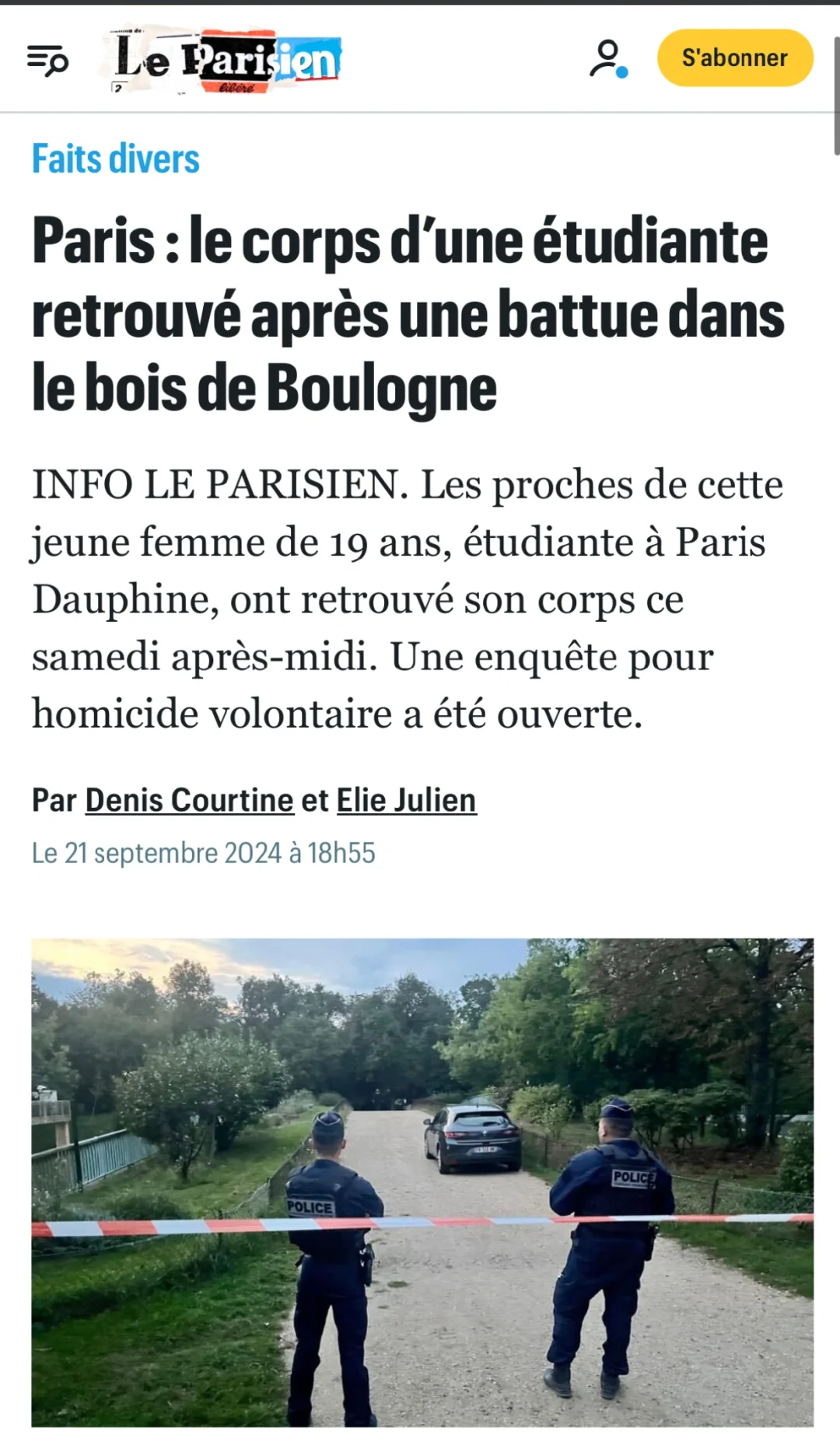 Everyone, stay away from Boulogne Forest lately!!!
