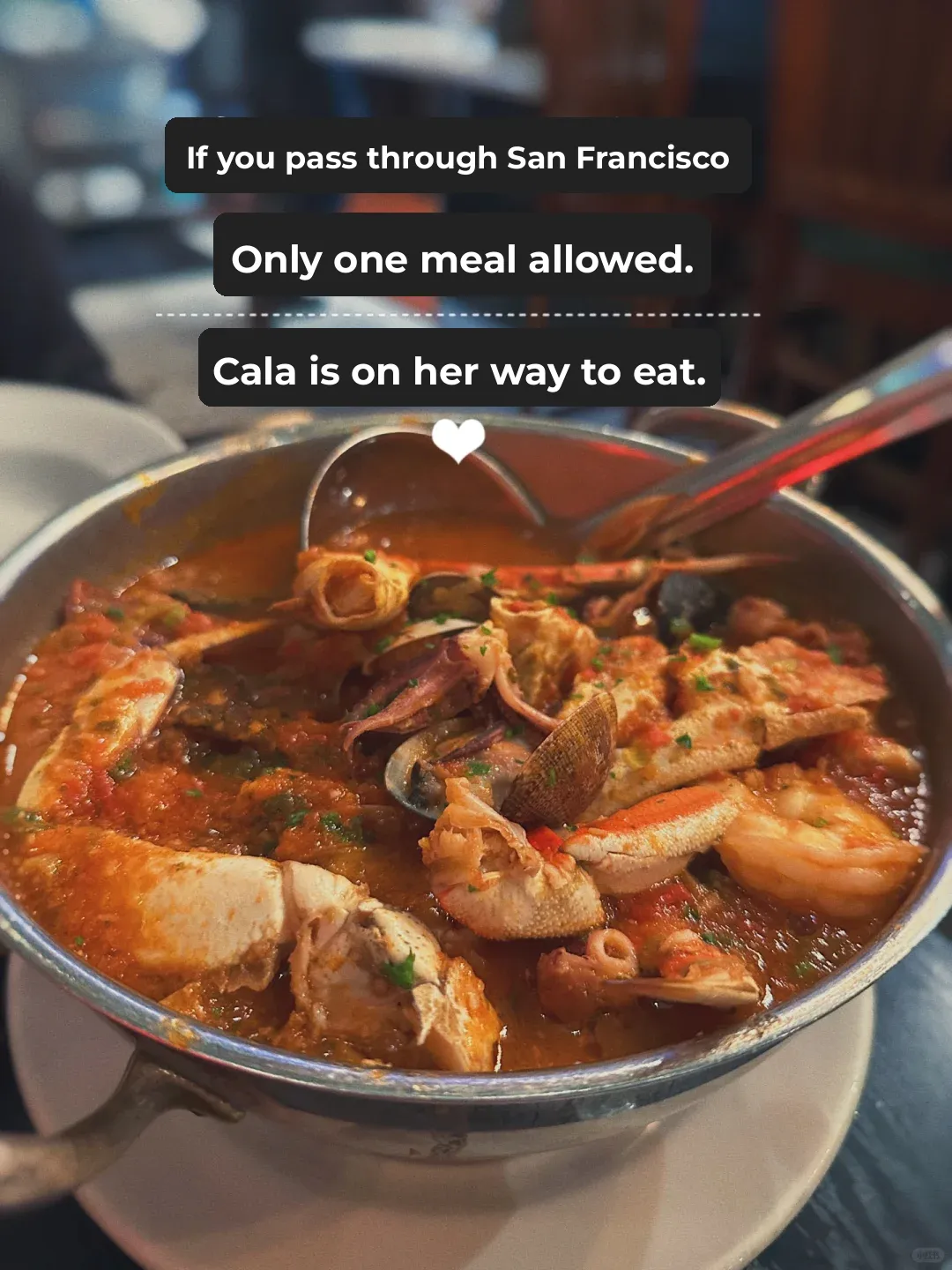 If You're Passing Through SF, You Only Get One Meal