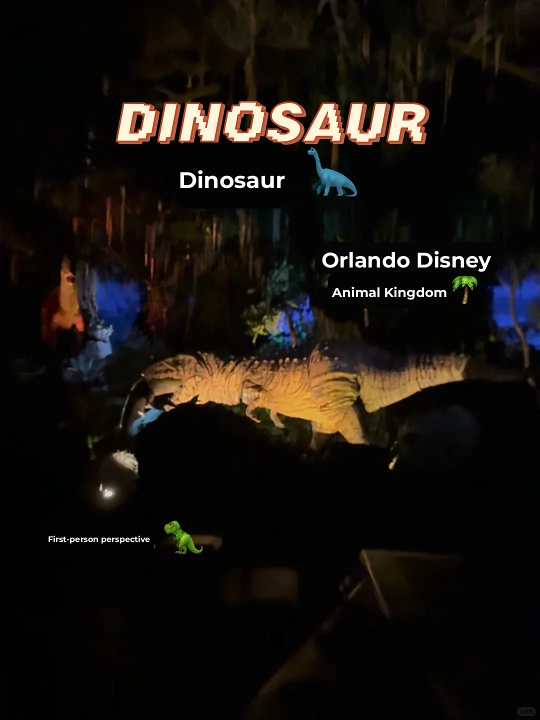 🦖 Disney Dino Adventure! Thrilling DINOSAUR Ride Experience 🎢