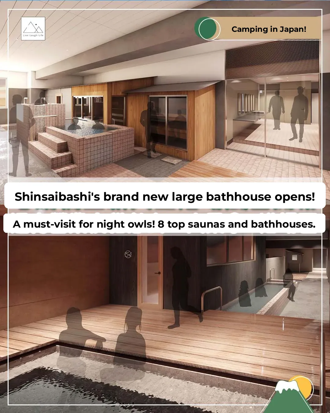 Shinsaibashi's Brand-New Mega Onsen Opens! Open All Night!