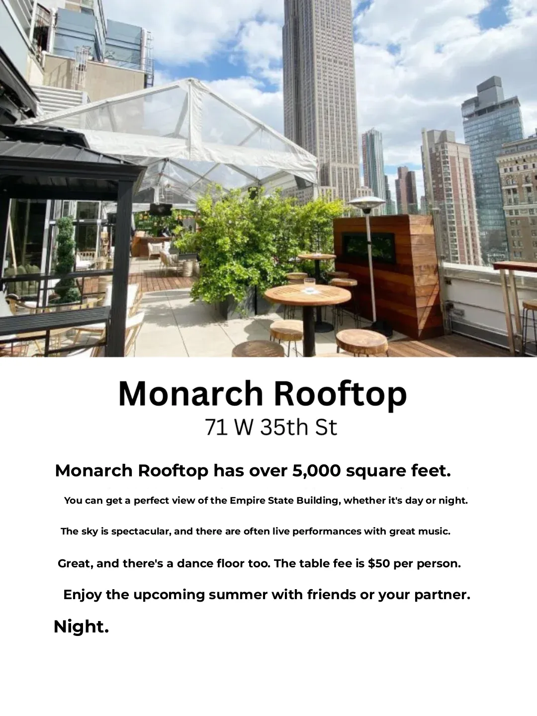 10 Rooftop Bars in Midtown Manhattan, NYC 🍹