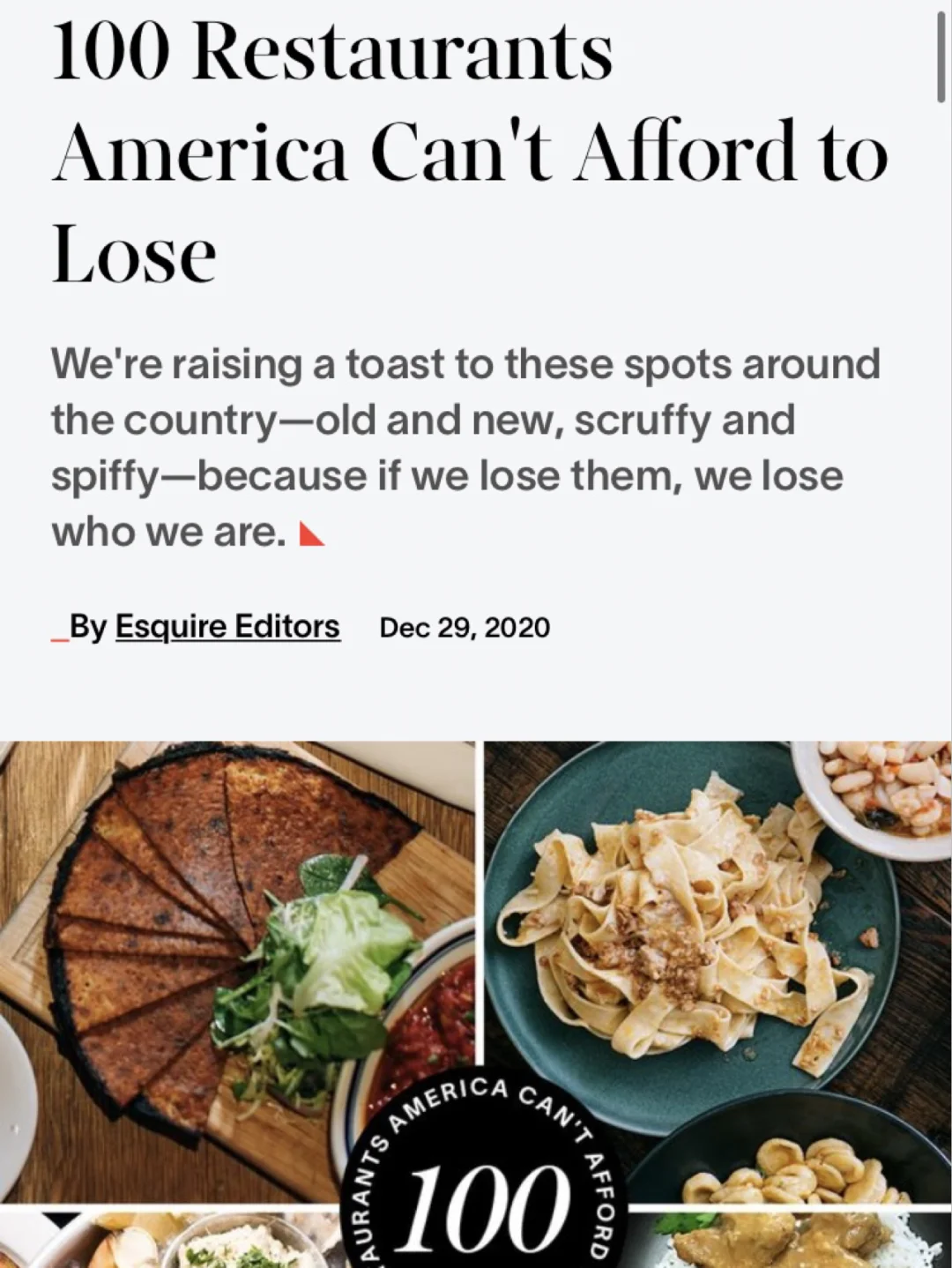 100 Must-Visit Restaurants in the USA, with Three in Seattle Making the Cut