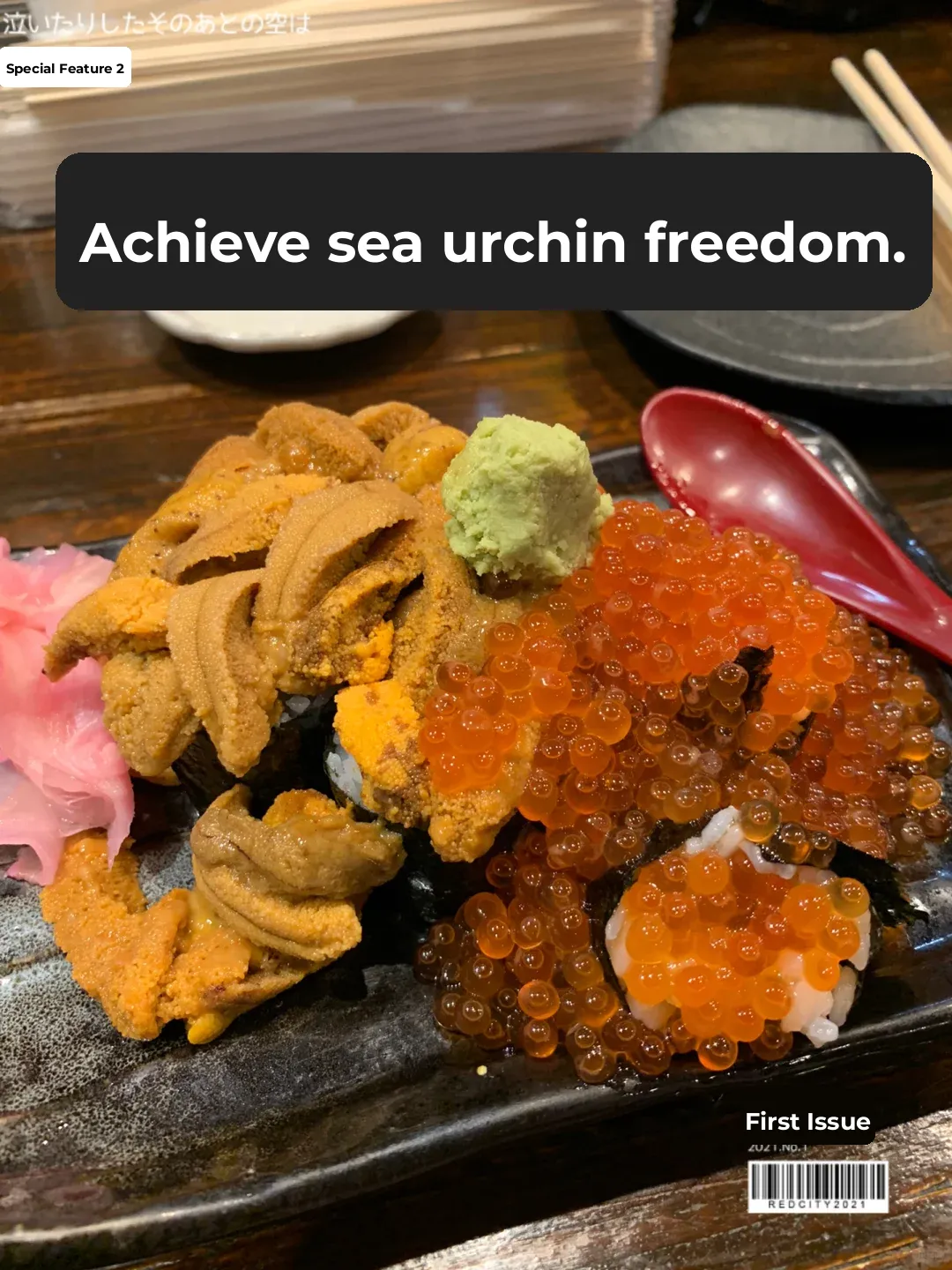A Platter of Uni and Ikura for Just 2,000 Yen 🍣