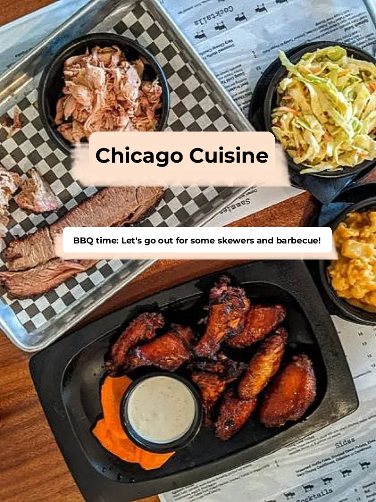 "Chicago Foodie Night: Late-Night Eats Are Calling 🍗 Let’s Go for Some BBQ! 🥩😋"