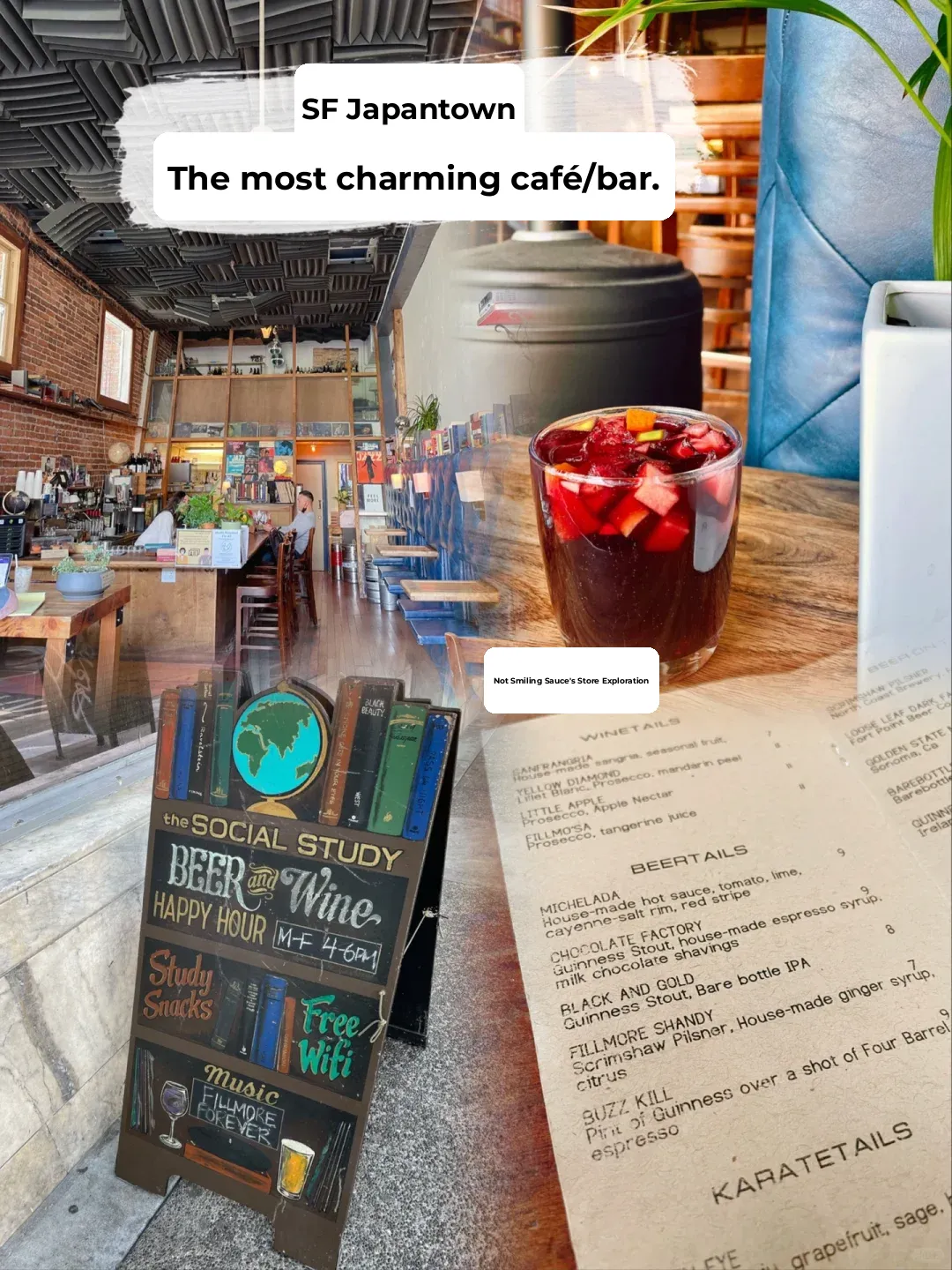 Hidden Gem! My Favorite 🍹 Tipsy Coffee Shop in SF with Artsy Vintage Train Seats