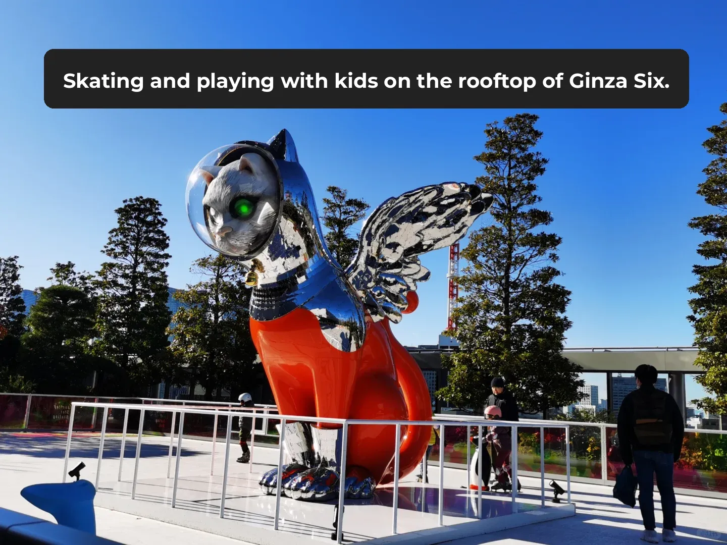 Can't Take the Kids Around Ginza Without Stopping by Ginza Six 😂