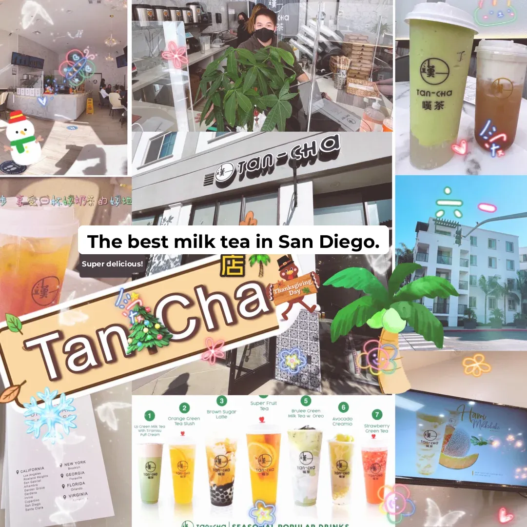 Tan-Cha 🎄 One of the Best Bubble Tea Shops in San Diego 🌴