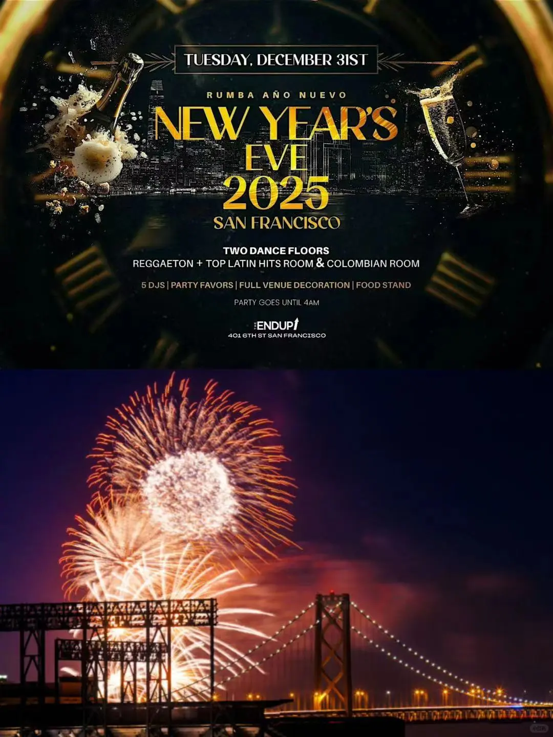 "San Francisco in a Nutshell 🎉 New Year's Eve Events and 🎆 Fireworks Spots"
