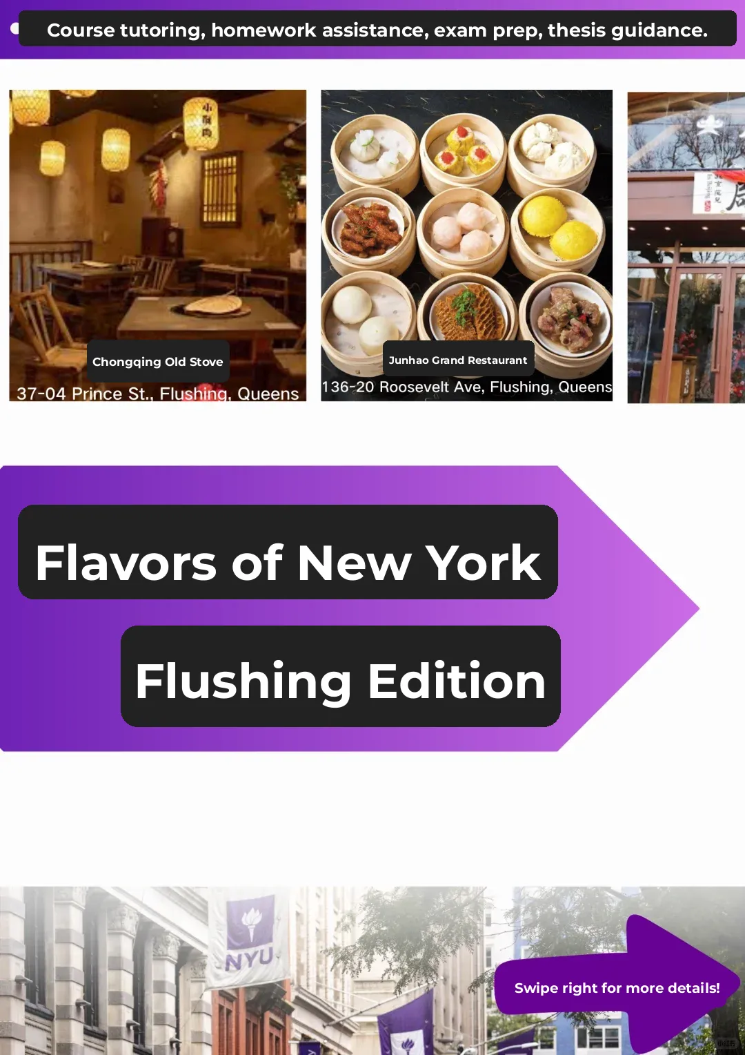 NYU Students | Flushing Food Recommendations
