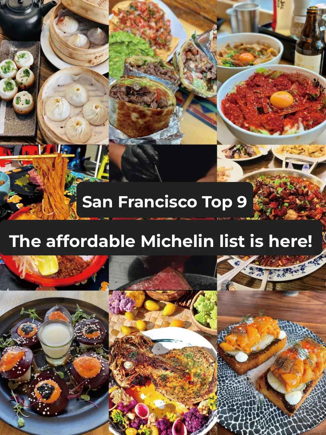 San Francisco 📍 9 Affordable Michelin-Starred Restaurants, Truly Unbeatable!