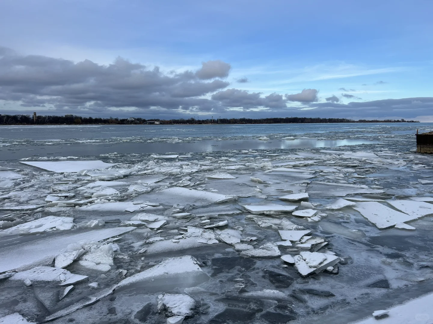 Frozen Detroit River