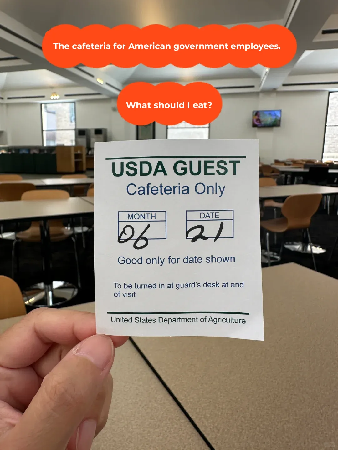 Dining at the USDA Cafeteria｜A Hidden Gem Most Tourists Don't Know About