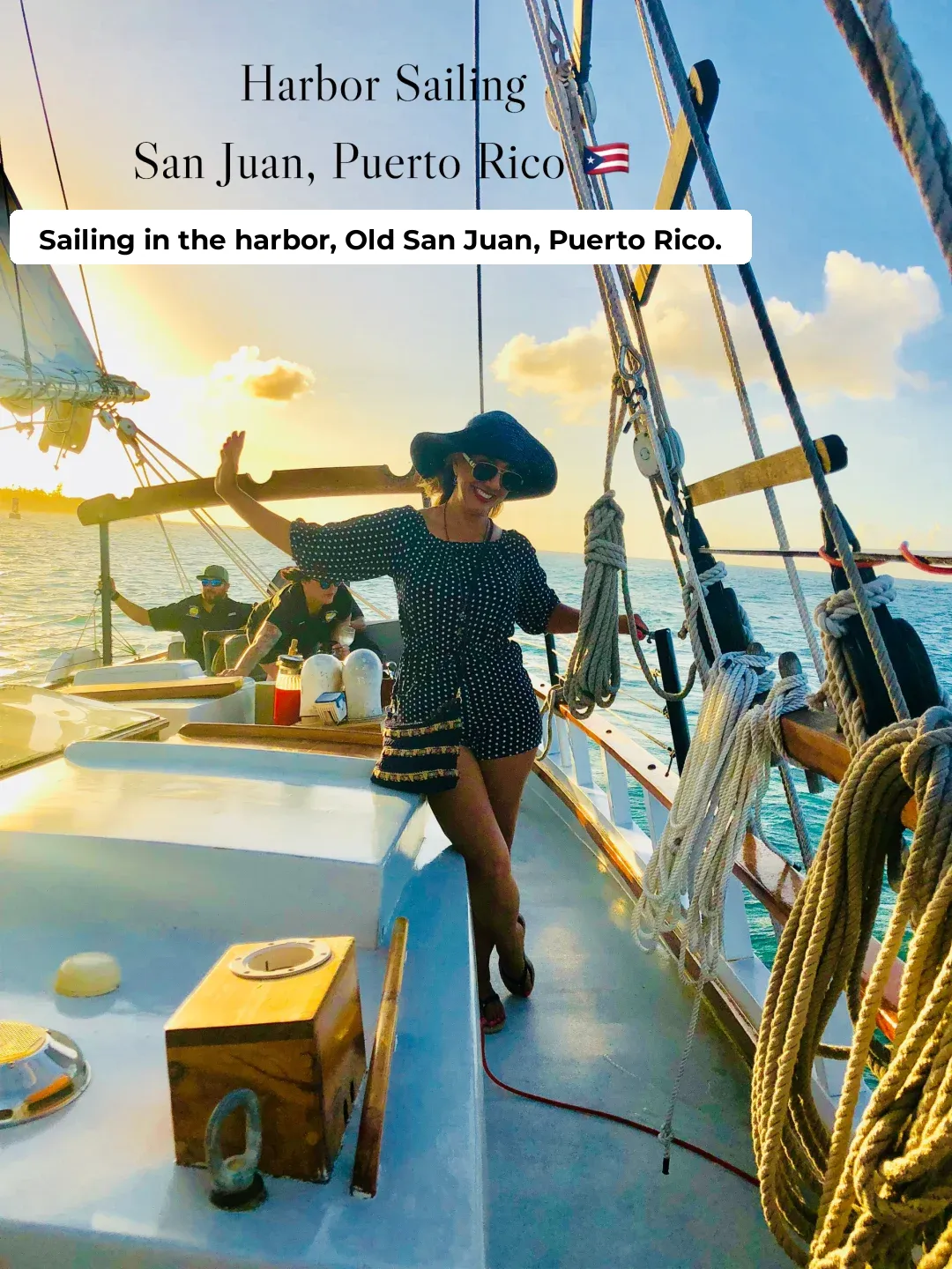 Harbor Sailing 🇵🇷 Stunning Sunset Views