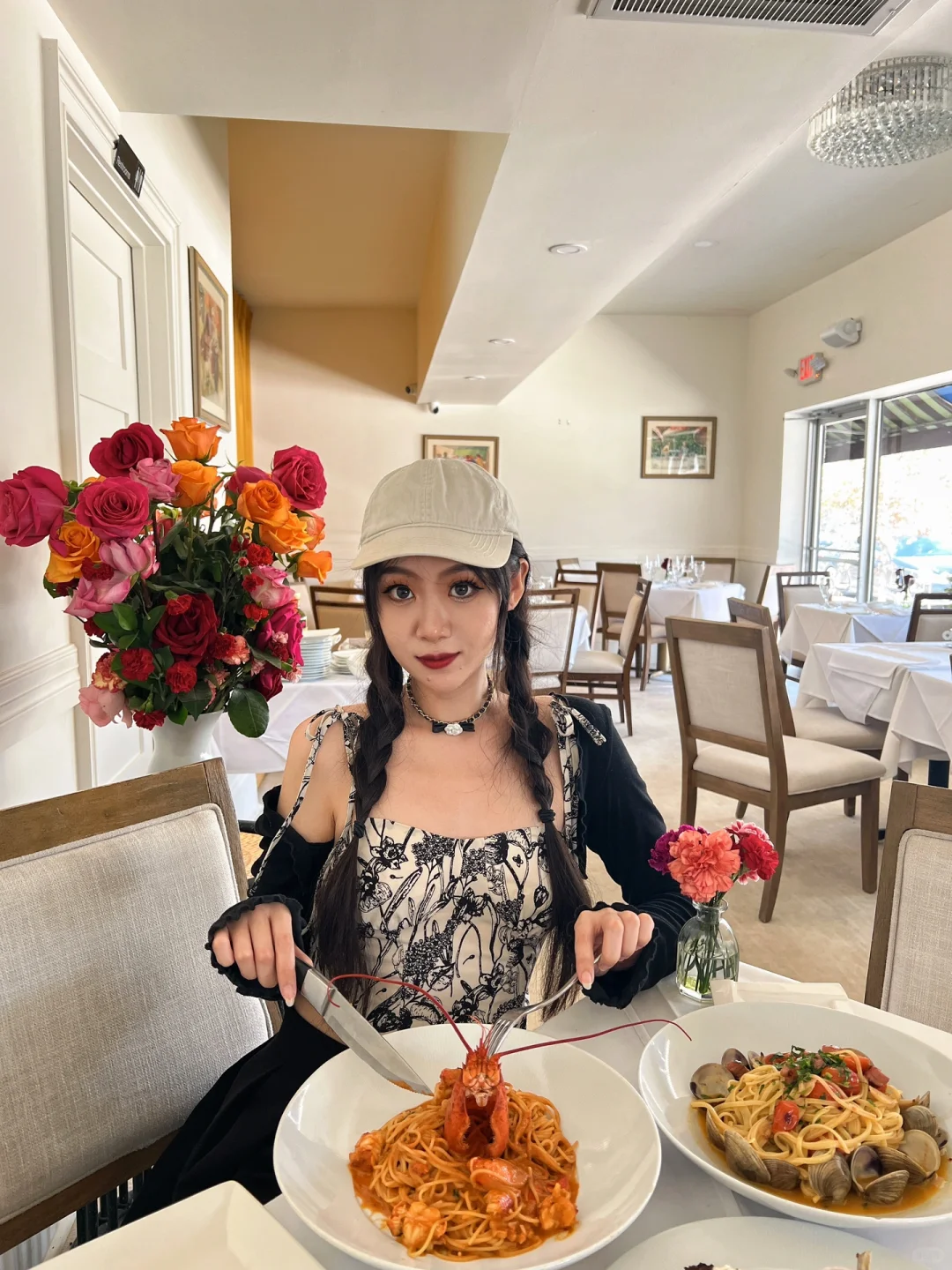 Got to try lobster 🦞 pasta today | Italian restaurant in Houston