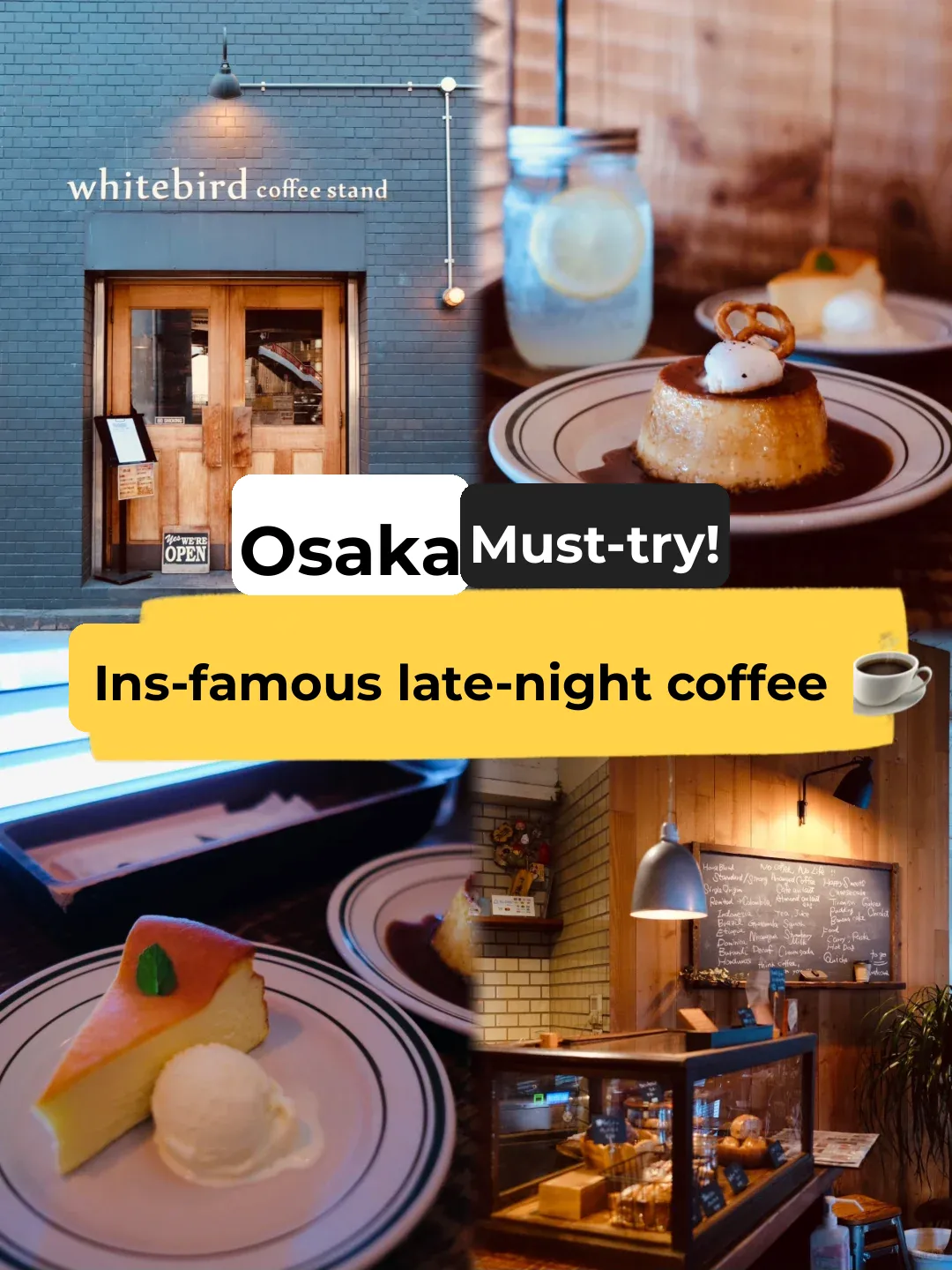Travel PLOG | Osaka's Insta-famous Late-Night Coffee ☕️