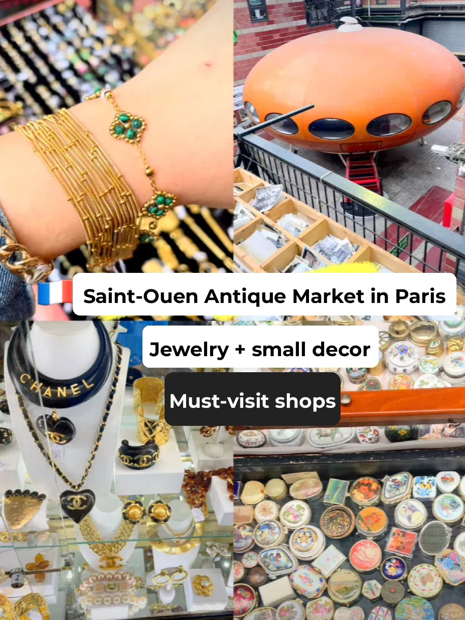🇫🇷Saint-Ouen| Crazy Jewelry Shopping at Paris' Antique Market