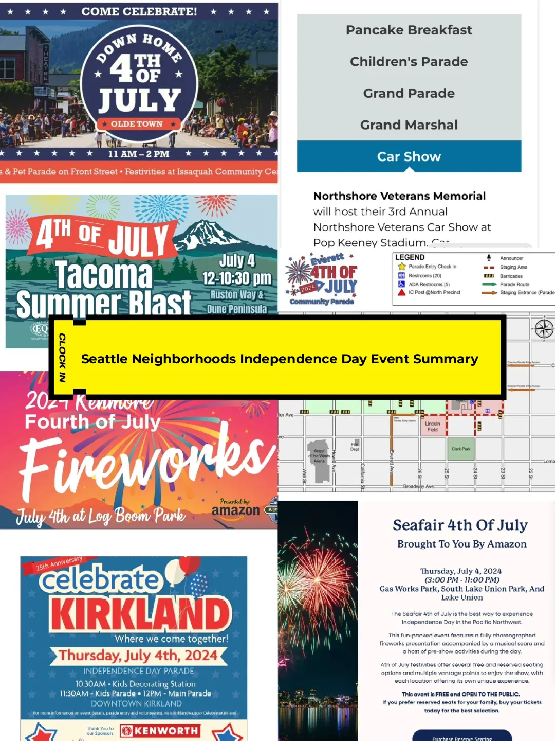 Seattle Neighborhood Events Guide for Independence Day: 🆓 Free Parades & Fireworks 🎆