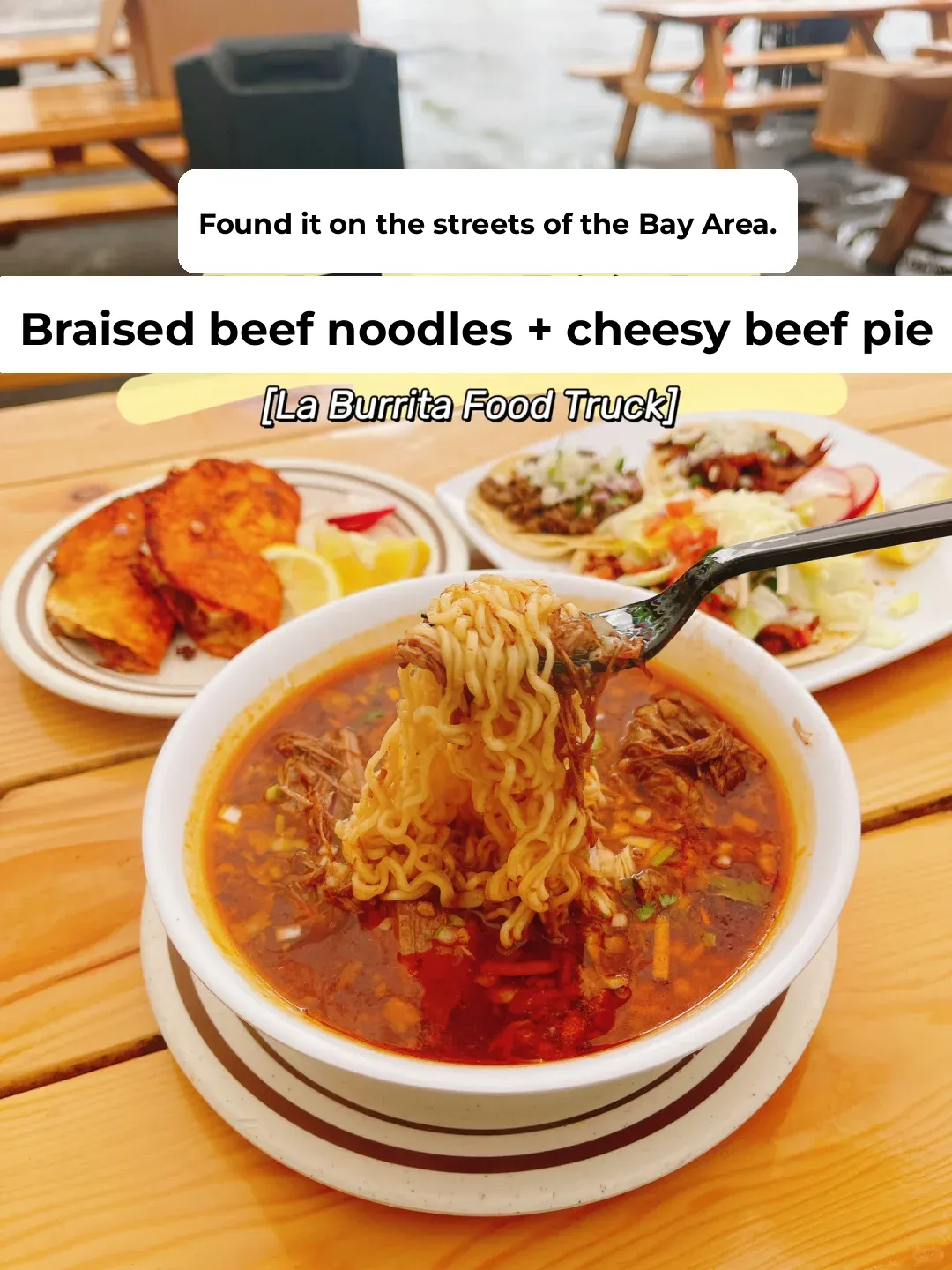 Bay Area Eats｜Street Food Truck Braised Beef Noodles + Stretchy Beef Stuffed Pancake