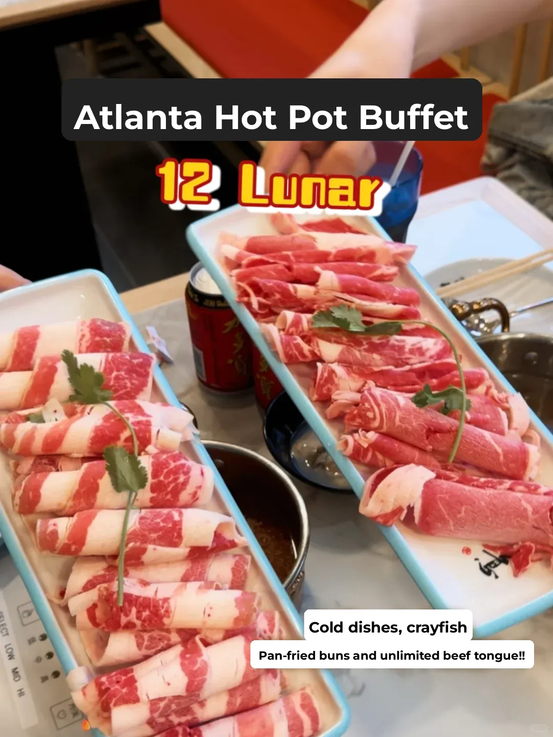 Atlanta All-You-Can-Eat Hot Pot‼️🔥 Unlimited Crawfish and Beef Tongue!
