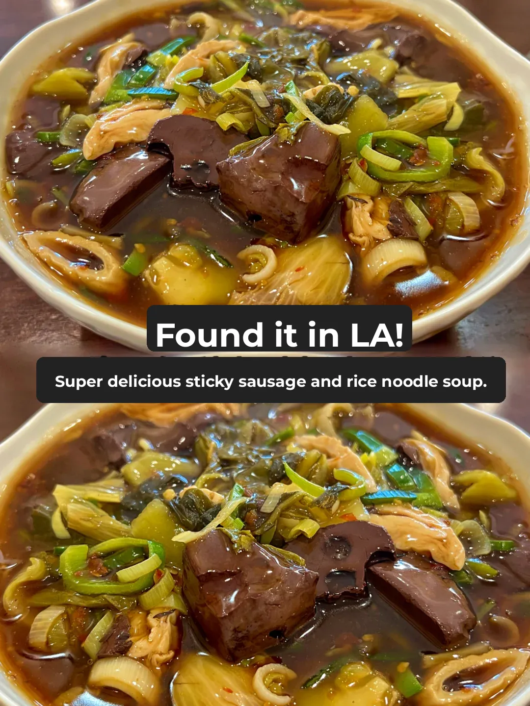 Who's the lucky one in LA to get their hands on this ‼️OMG-level, ultra-delicious, sticky, saucy, and spicy intestines and blood noodle dish‼️