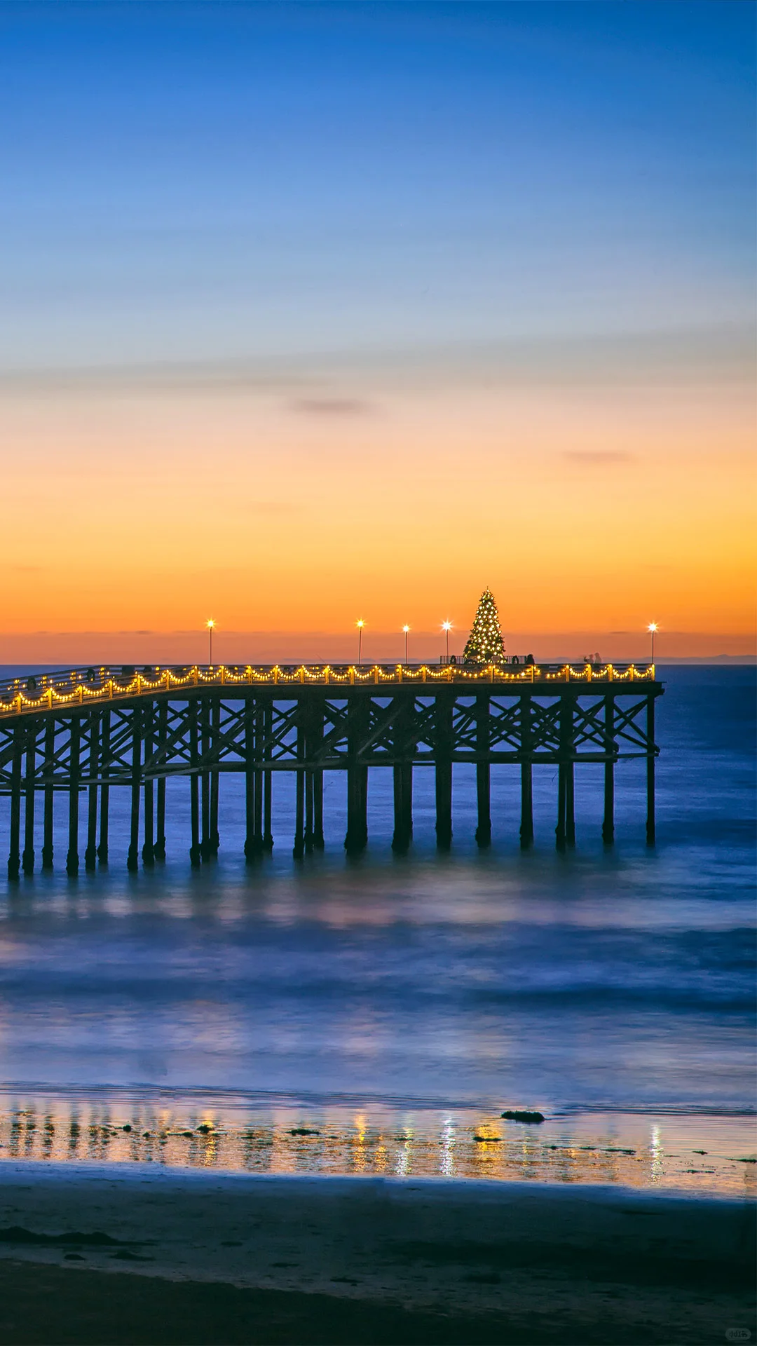 Christmas Tree at Crystal Pier, San Diego, California