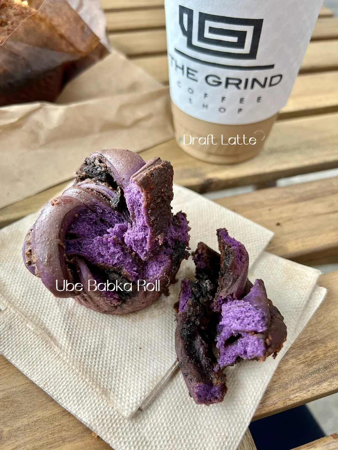 New Jersey Coffee | Purple Sweet Potato Flower Rolls with Draft Latte are Absolutely 🔥